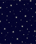 Midnight Yellow Starry Night Sky Rug