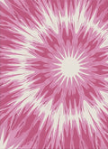 Radiant Pink Burst Medallion Rug