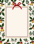 Red Holly Berry Bell Wreath Rug