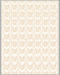 Natural Beige Scarab Repeating Overlay Rug