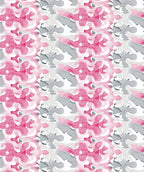 Watercolor Pink Gray Abstract Bloom Rug