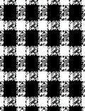 Black and White Glitched Plaid Checks Rug
