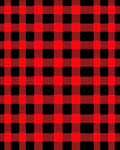 Red Black Buffalo Check Plaid Rug