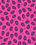 Vibrant Pink Swirl Paisley Rug