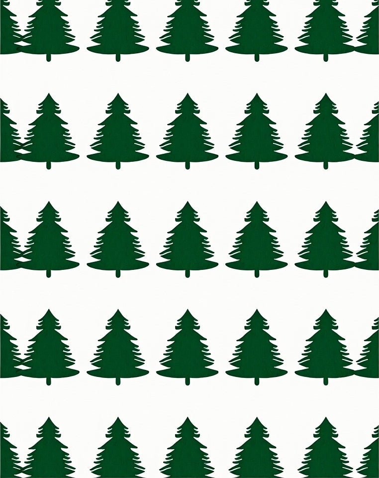 Deep Forest Evergreen Tree Repeating Rug