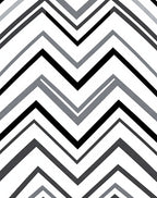 Monochromatic Chevron Zigzag Incline Rug