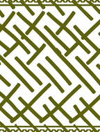 Olive Green Intersecting Lines Texture Rug