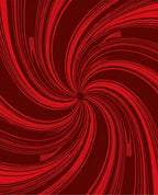Crimson Red Swirl Kinetic Rug