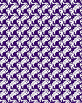 Bold Purple White Abstract Forms Rug