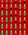 Holiday Nutcracker Red Green soldiers Rug
