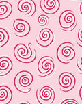Pink Swirls Candy Cane Rug