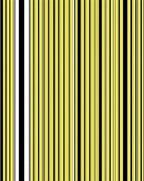 Golden Yellow Black White Vertical Stripes Rug