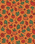 Autumn Harvest Pumpkin Tomato Arrangement Rug