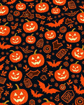 Orange Halloween Pumpkin Collage Rug