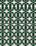 Deep Forest Art Deco Geometric Rug