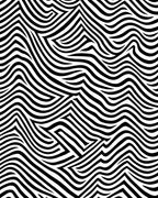 Abstract Black White Optical Illusion Rug