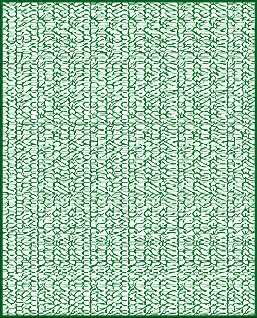 Verdant Organic Intertwined Lines Rug