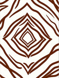 Brown Zebra Stripe Diamond Rug