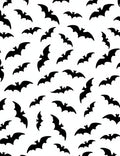 Nighttime Black Bat Scatter Rug