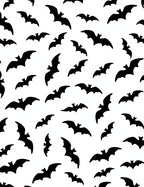 Nighttime Black Bat Scatter Rug