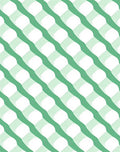 Wavy Green Diamond Interlocking Stripes Rug