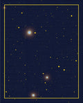 Midnight Sky Glowing Star Cluster Rug