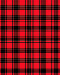 Bold Red Black Plaid Blanket Rug