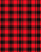 Bold Red Black Plaid Blanket Rug