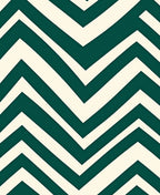 Deep Teal Cream Chevron Zigzag Rug