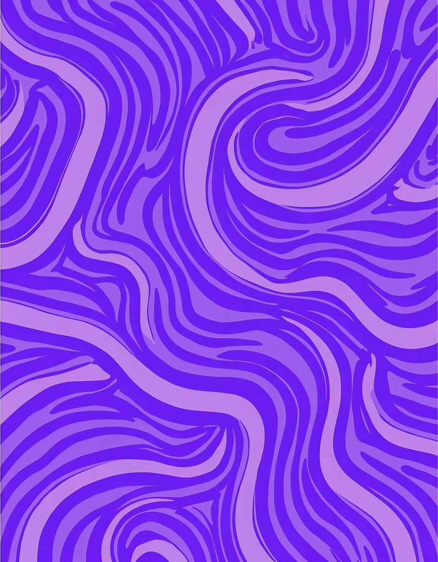 Vibrant Purple Swirls Abstract Rug