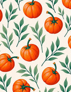 Harvest Orange Pumpkin Leaf Texture Rug
