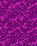 Vibrant Magenta Dynamic Swirl Rug