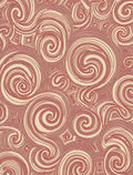 Crimson Swirl Abstract Geometric Rug
