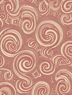 Crimson Swirl Abstract Geometric Rug