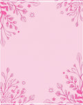 Pink Botanical Floral Vignette Rug
