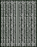 Bold Black White Vertical Stripe Collage Rug