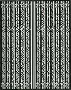 Bold Black White Vertical Stripe Collage Rug