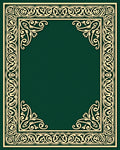 Deep Emerald Green Ornate Border Rug