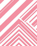 Modern Pink White Diagonal Stripes Rug