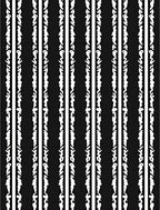 Modern Black White Vertical Stripe Element Rug