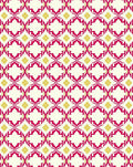Crimson Yellow Lattice Geometric Layout Rug