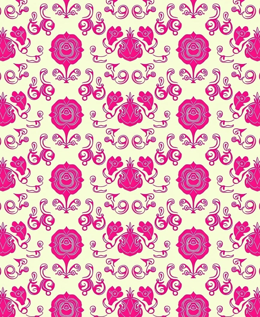 Vibrant Rose Vine Arrangement Rug