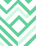 Mint Green Chevron Geometric Rug