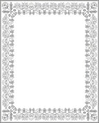 Ancient Floral Leaf Border Art Rug