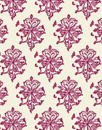 Crimson Floral Radiance Medallion Rug