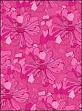 Bold Pink Blooming Floral Collage Rug