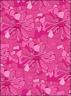 Bold Pink Blooming Floral Collage Rug
