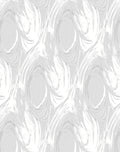 Pale Gray Swirl Abstract Rug