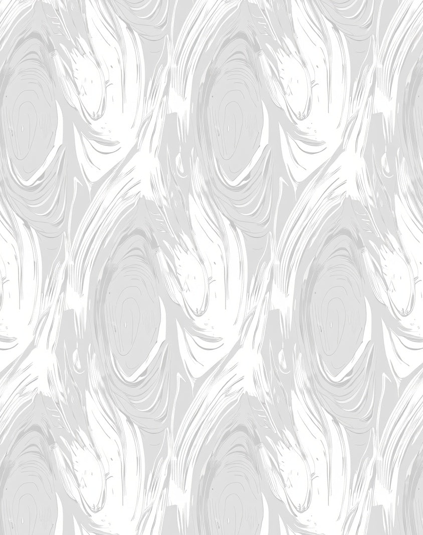 Pale Gray Swirl Abstract Rug