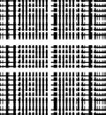 Monochrome Abstract Vertical Stripe Geometric Rug